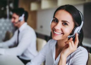 Fix My Credit - Woman smiling while on call